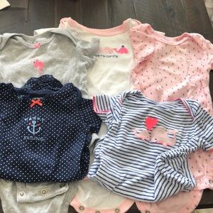 Sailing/beach theme onesies